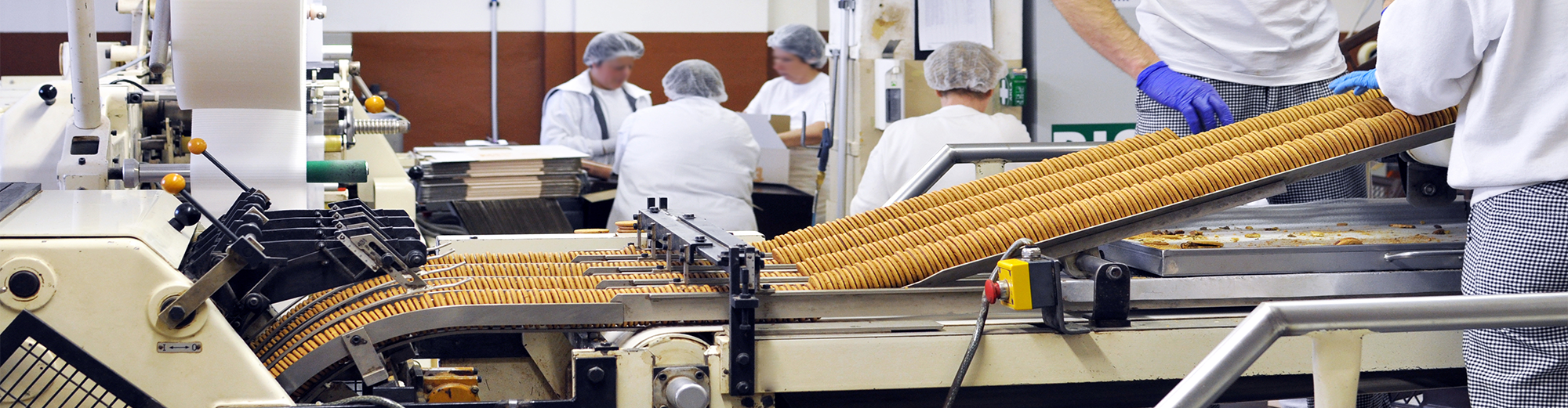 The inside of a food production plant.