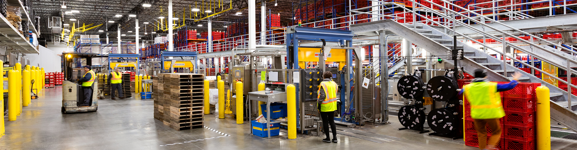 Interior of industrial warehouse leased to Turkey Hill and owned by W. P. Carey