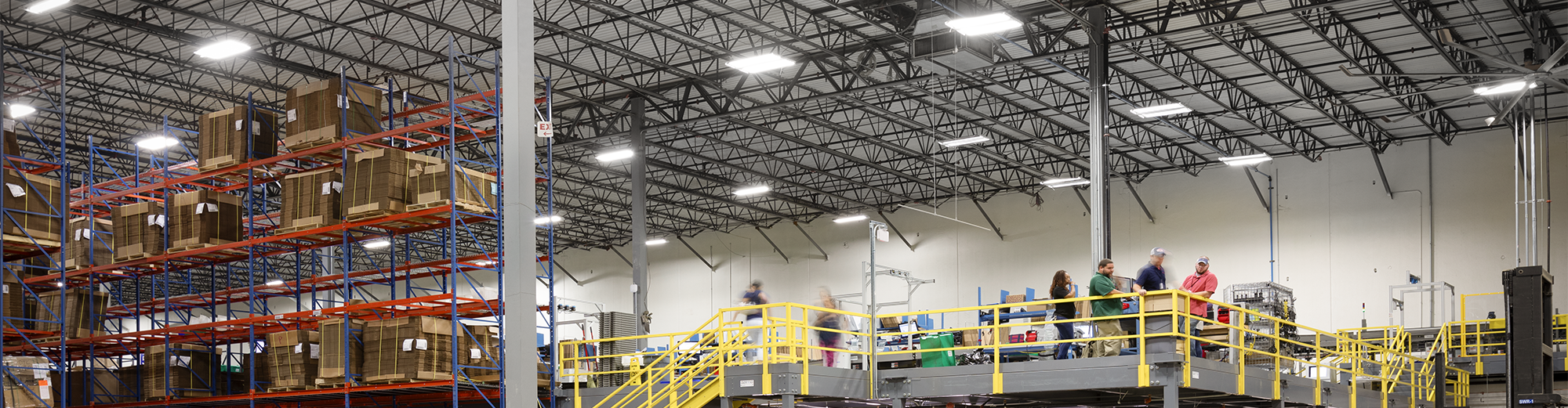 Interior of a warehouse leased to Harbor Freight and owned by W. P. Carey