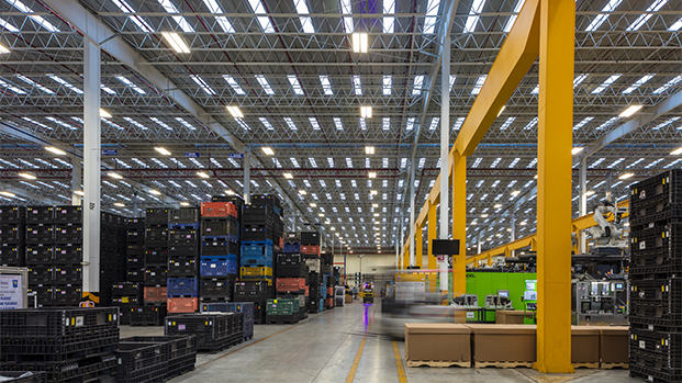 The inside of a building leased to ABC Technologies and owned by W. P. Cary