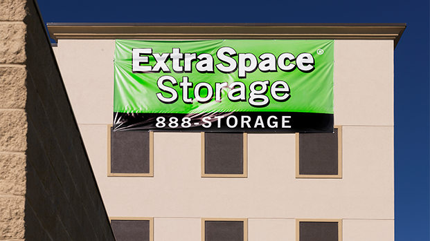 The exterior of a building leased to Extra Space Storage and owned by W. P. Carey