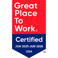 Great Place to Work(R) Certified June 2025 - June 2026 USA