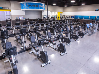 The inside of an EoS Fitness facility, owned by W. P. Carey Inc.