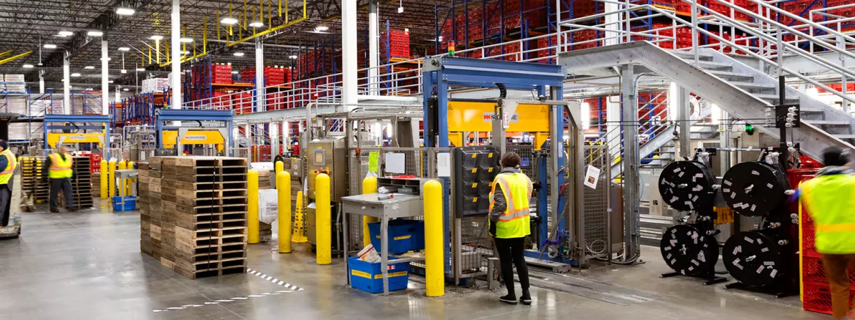 Interior of industrial warehouse leased to Turkey Hill and owned by W. P. Carey